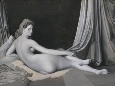 Odaliska w Grisaille, c.1824-34 (olej na płótnie) autorstwa Jean Auguste Dominique Ingres
