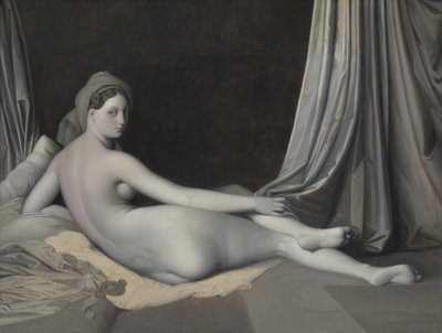Odaliska w Grisaille, ca. 1824-34. autorstwa Jean Auguste Dominique Ingres
