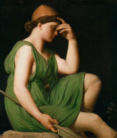 Odyseusz. Studium na triumf Homera, c. 1850. autorstwa Jean Auguste Dominique Ingres