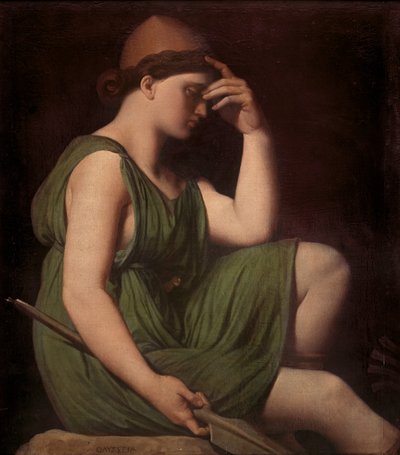 Odyseusz, studium dla Apoteozy Homera, ok. 1850 autorstwa Jean Auguste Dominique Ingres