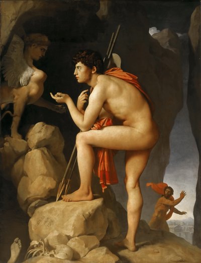 Edyp i Sfinks autorstwa Jean Auguste Dominique Ingres
