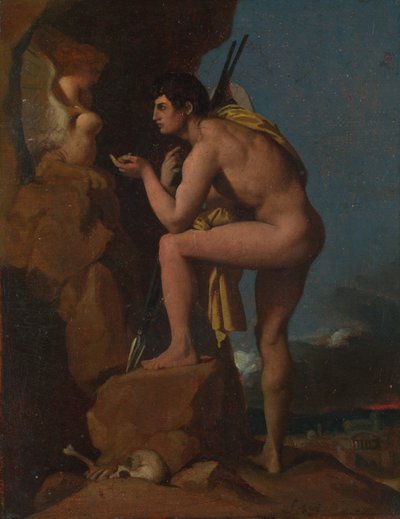 Edypa i Sfinksa, ok. 1930 1826 autorstwa Jean Auguste Dominique Ingres