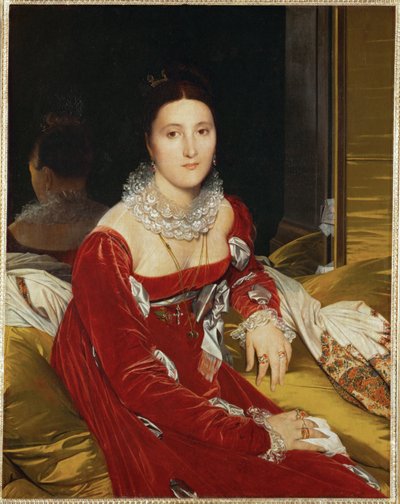 Portrait de Mme. de Senonnes (obraz na płótnie) autorstwa Jean Auguste Dominique Ingres
