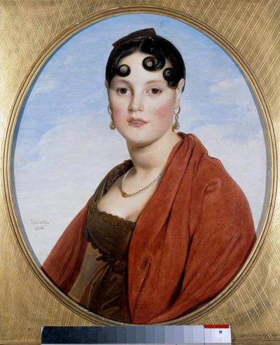 Portret Madame Aymon zwanej Belle Zelie. Obraz Jeana Auguste Dominique Ingres (1780-1867) autorstwa Jean Auguste Dominique Ingres
