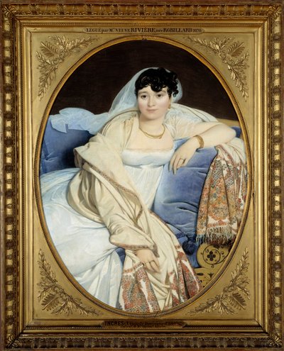 Portret Madame Riviere (1773-1848) Żona – Philibert Riviere Obraz Jeana Auguste Dominique Ingres (1780-1867) 1806 Nd. 1,16x0,9 m - - Madame Philibert Riviere, z domu Marie Françoise Jacquette Bibiane Blot de Beauregard (1773-1848). Obraz Johna autorstwa Jean Auguste Dominique Ingres
