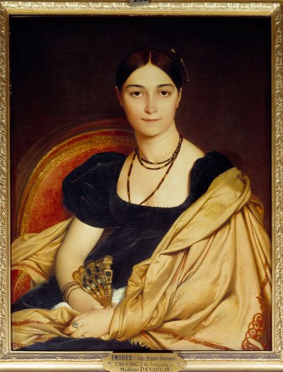 Portret Madame de Vaucay (lub Devaucay) z domu Nittis autorstwa Jean Auguste Dominique Ingres