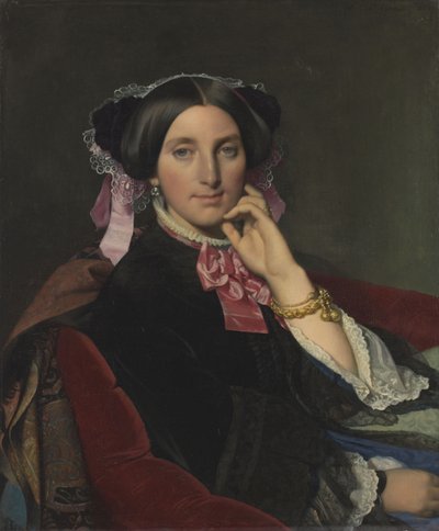 Portret madame Caroline Gonse, 1852 r. autorstwa Jean Auguste Dominique Ingres