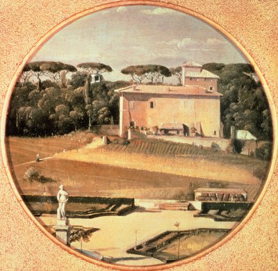 Kasyno Rafaela widziane z Villa Borghese w Rzymie autorstwa Jean Auguste Dominique Ingres