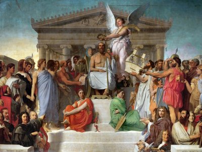 Apoteoza Homera autorstwa Jean Auguste Dominique Ingres