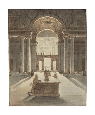 Kaplica Borghese w Santa Maria Maggiore, Rzym autorstwa Jean Auguste Dominique Ingres