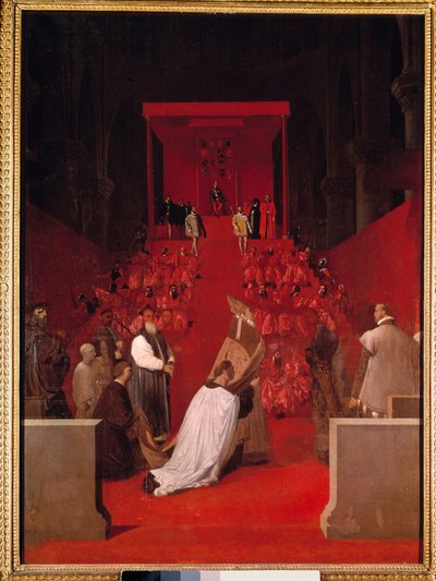Książę Alby ma kościół św. Guduli w Brukseli Ferdynanda Alvare z Toledo autorstwa Jean Auguste Dominique Ingres