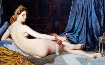 Wielka Odaliska (olej na płótnie) autorstwa Jean Auguste Dominique Ingres