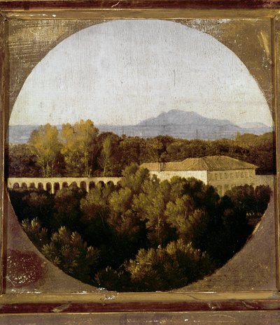 Oranżeria Villa Borghese w Rzymie (olej na drewnie) autorstwa Jean Auguste Dominique Ingres