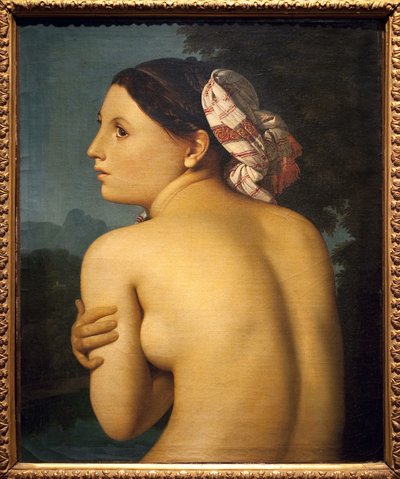 Kąpiący się. Obraz Jeana Auguste Dominique Ingres (1780-1867), olej na płótnie autorstwa Jean Auguste Dominique Ingres