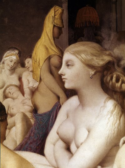 Łaźnia turecka, detal (1862, olej na drewnie) autorstwa Jean Auguste Dominique Ingres