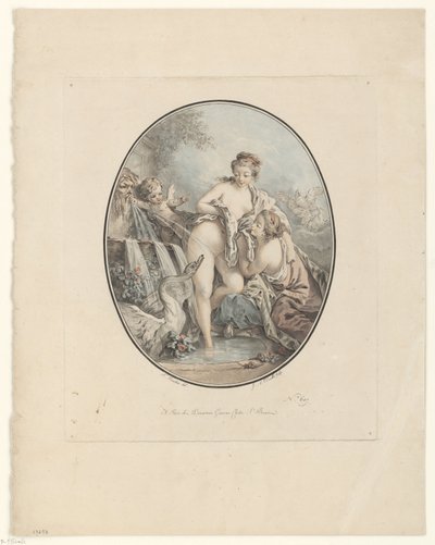 Leda i łabędź autorstwa Jean Augustin Léveillé