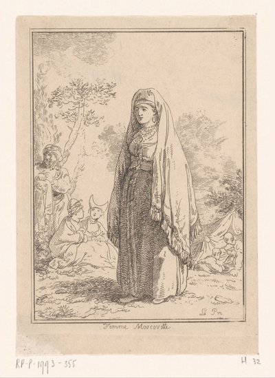 Kobieta moskiewska Femme Moscovite (tytuł na obiekcie) Moskiewskie kobiety w strojach regionalnych (tytuł serii) Deuxième Suite d