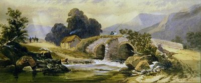Mały Most (akwarela) autorstwa Jean Baptiste Antoine Guillemet