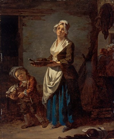 Pokojówka kuchenna i pomywaczka autorstwa Jean Baptiste (1728 1806) Charpentier