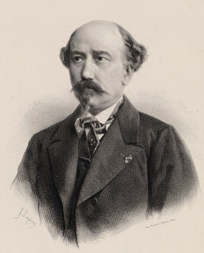 Portret kompozytora Aimé Maillarta 1817-1871. autorstwa Jean Baptiste Adolphe Lafosse