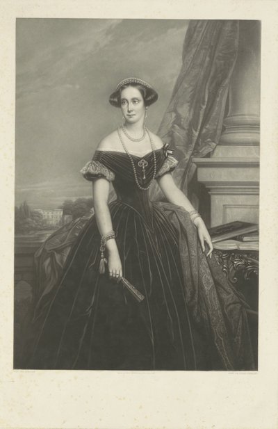 Portret Louisy sie. wilh. Amalia Pruska, małżonka księcia Fryderyka bez podpisu do Nic. De Keyser autorstwa Jean Baptiste Alfred Cornilliet