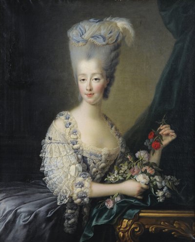 Księżniczka Maria Teresa Sabaudii 1756-1805, hrabina Artois autorstwa Jean Baptiste André Gautier Dagoty
