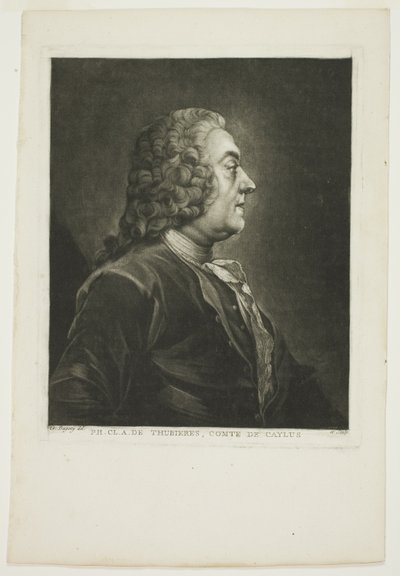 Philippe Claude Tubières, hrabia Caylus autorstwa Jean Baptiste Andre Gautier D