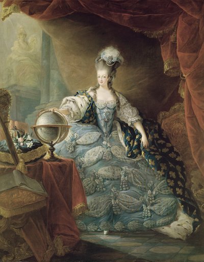 Portret Marii Antoniny (1755-93) królowej Francji, 1775 autorstwa Jean Baptiste Andre Gautier D