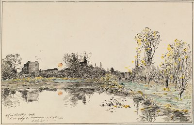 Krajobraz autorstwa Jean Baptiste Antoine Guillemet