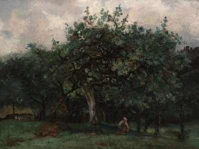 Krajobraz z małą dziewczynką autorstwa Jean Baptiste Antoine Guillemet