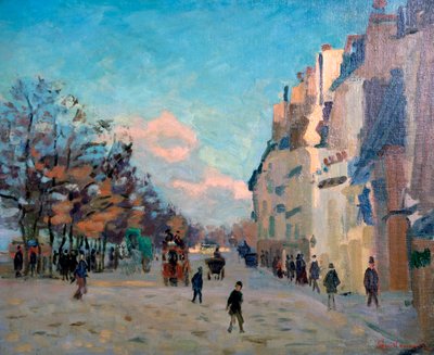 Plac Valhuberta, Paryż, ok. 1860-1927 autorstwa Jean Baptiste Armand Guillaumin