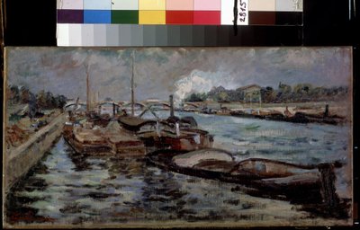 Sekwana. Obraz Jeana Baptiste Armanda Guillaumina (1841-1927) autorstwa Jean Baptiste Armand Guillaumin