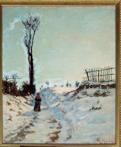 Pusta ścieżka, efekt śniegu Obraz Jean Baptiste Armand Guillaumin (1841-1927) 1869 Nd. 0,66 x 0,55 m Paryż, musee d