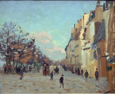 Quai de la gare w Paryżu, efekt śniegu - olej na płótnie autorstwa Jean Baptiste Armand Guillaumin