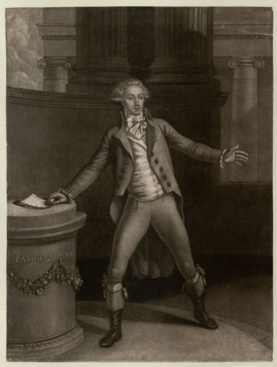 Antoine-Pierre-Joseph-Marie Barnave 1761-1793. autorstwa Jean Baptiste Audebert