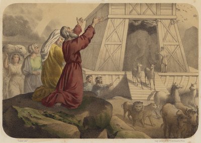 Wyjście z LArche autorstwa Jean Baptiste Auguste Leloir
