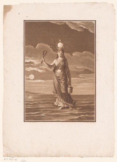 Isis, bogini tysiąca imion lub uosobienie natury La Déesse Myrionime, Isis, ou la Nature Personifiée autorstwa Jean Baptiste Blaise Simonet