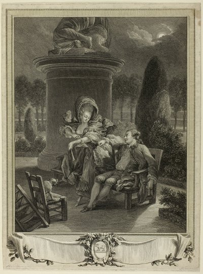 Wieczór w Thuileries autorstwa Jean Baptiste Blaise Simonet