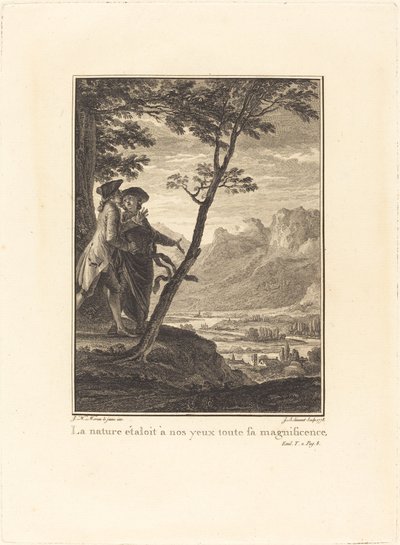 Natura ukazała naszym oczom całą swoją wspaniałość autorstwa Jean Baptiste Blaise Simonet after Jean Michel Moreau
