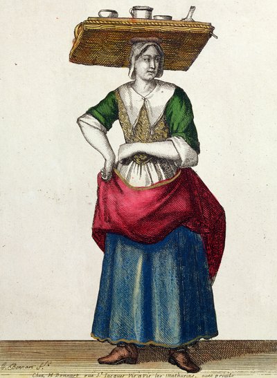 Serowy płacz, koniec XVII wieku autorstwa Jean Baptiste Bonnart