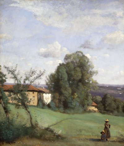 Farma w Dardagny; Farma Dardagny, ok. 1855-57 autorstwa Jean Baptiste Camille Corot