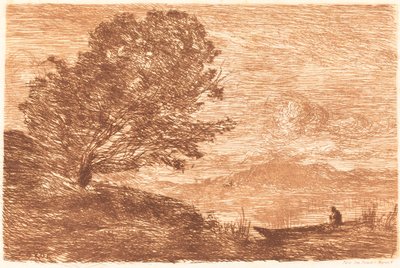 Jezioro w Tyrolu Un lac du Tyrol, 1863. autorstwa Jean Baptiste Camille Corot
