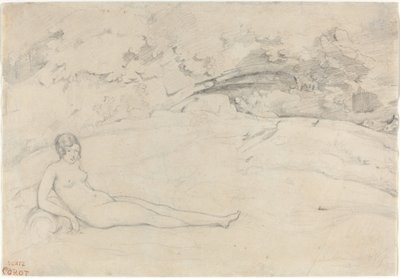Akt leżący w krajobrazie autorstwa Jean Baptiste Camille Corot