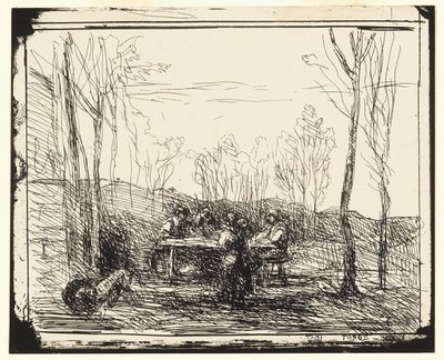 Piknik na Polanie autorstwa Jean Baptiste Camille Corot