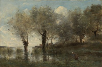 Staw w Pikardii, ca. 1867. autorstwa Jean Baptiste Camille Corot