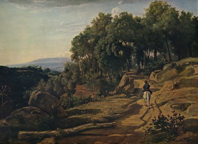 Widok w pobliżu Volterry, 1838 autorstwa Jean Baptiste Camille Corot
