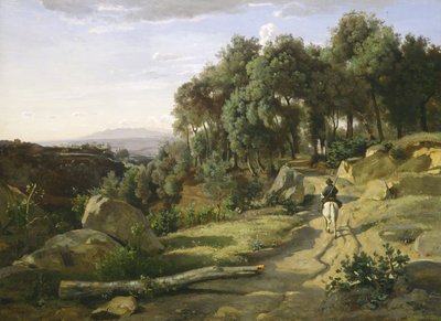 Widok w pobliżu Volterry autorstwa Jean Baptiste Camille Corot