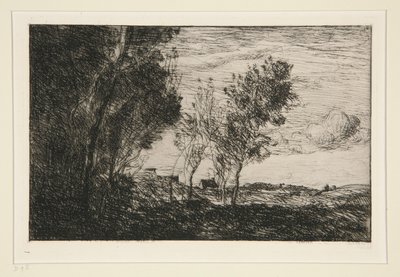Dans les Dunes: pamiątka du bois de la Haye (W wydmach: Pamięć lasów Hagi) autorstwa Jean Baptiste Camille Corot