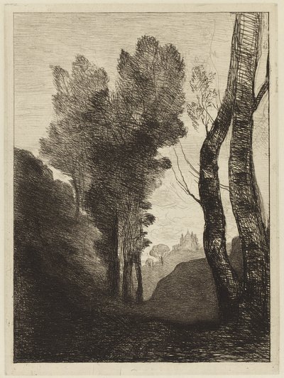 Okolice Rzymu autorstwa Jean Baptiste Camille Corot