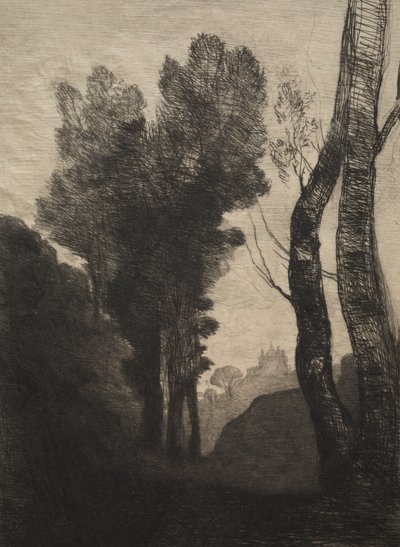 Okolice Rzymu autorstwa Jean Baptiste Camille Corot